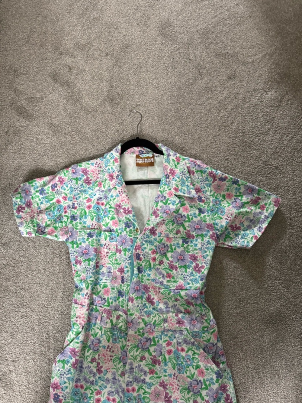Big Bud Press Floral Jumpsuit in Green, Pink, White - Picture 2 of 4